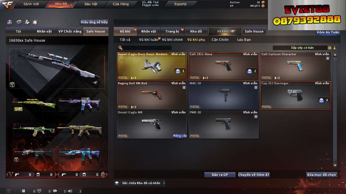 shop acc cf uy tin gia re